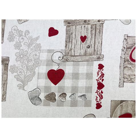 Tovaglia Per Salotto Cucina Tavolo 100% Cotone Made In Italy San Candido 140x180 San Candido - Foto 2