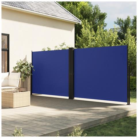 Tenda Da Sole Laterale Retrattile Blu 180x1200 Cm - Foto 1