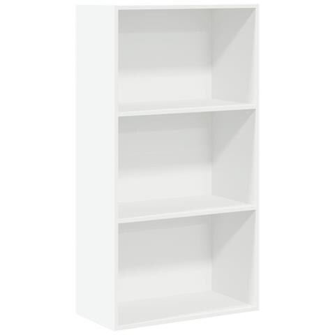 Libreria Bianca 60x30x114 Cm In Legno Multistrato - Foto 2