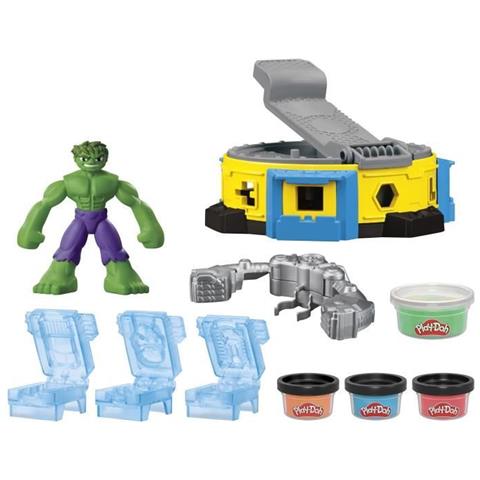 Play-doh Hulk Schiaccia Tutto, Set Di Pasta Da Modellare Con Statuetta Di Hulk, Dai 4 Anni, Marvel - Foto 2