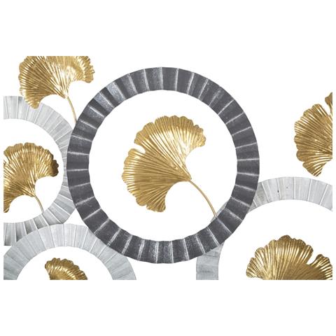 Decorazione In Metallo 3d Cerchi 6 - Multicolore - Metallo - 126x5x58 Cm - Foto 2