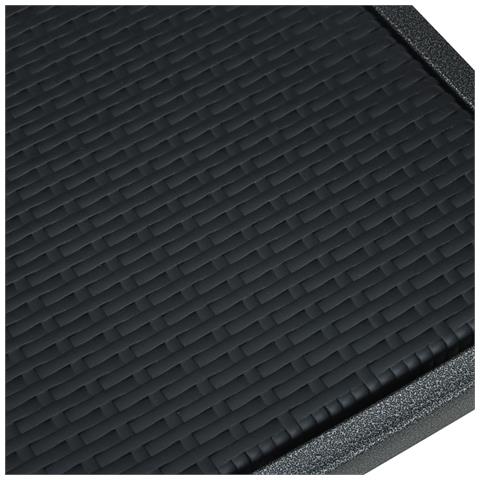 Sedie Da Giardino 4 Pz Nere In Plastica Stile Rattan - Foto 8