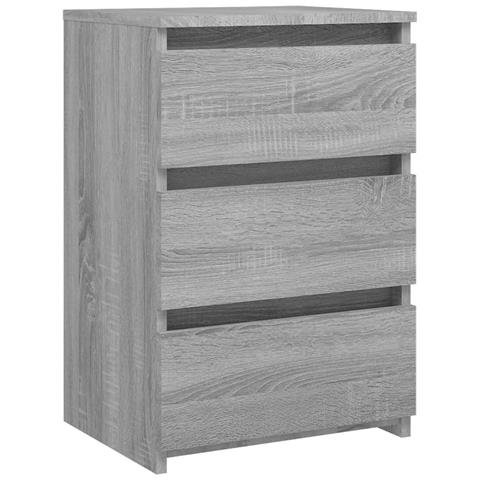 Lusso Casadino -  Comodini Grigio Sonoma 2 Pz 40x35x62,5 Cm In Legno Multistrato - Foto 2