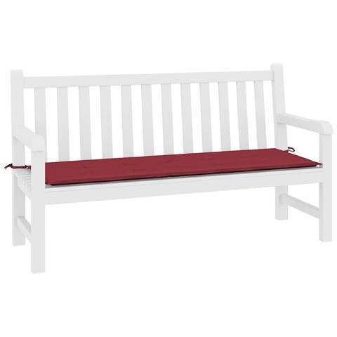 Cuscino Per Panca Rosso Vino 200x50x4 Cm In Tessuto Oxford - Foto 2