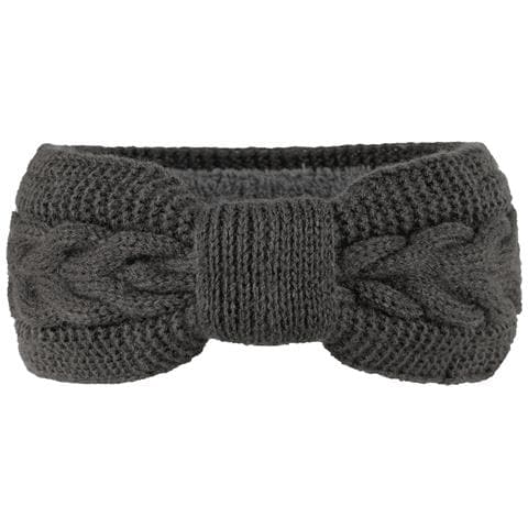 Fascia Scaldaorecchie Lavorata A Maglia Per La Corsa - Fascia Invernale Da Donna Darkgrey - Foto 1