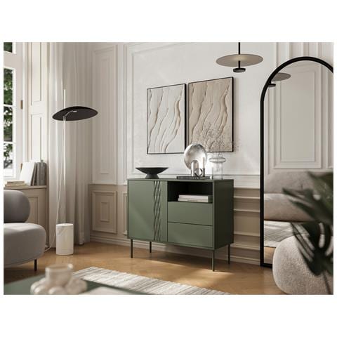1D2S Cassettiera TRESSE 100x40x75 verde opaco - Foto 2