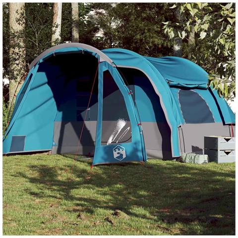 Tenda Familiare per 6 Persone Blu Impermeabile - Foto 1