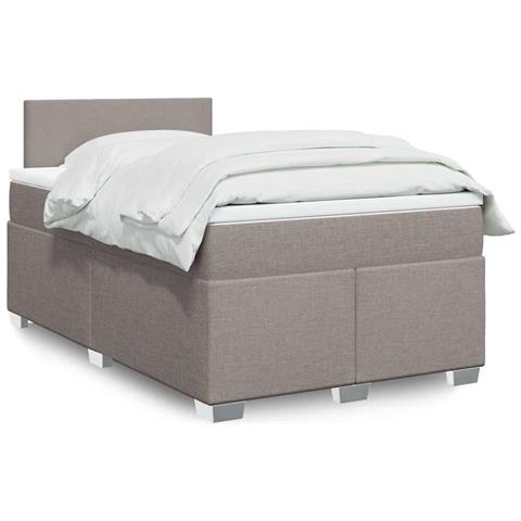 Giroletto a Molle con Materasso Tortora 120x190 cm in Tessuto - Foto 2