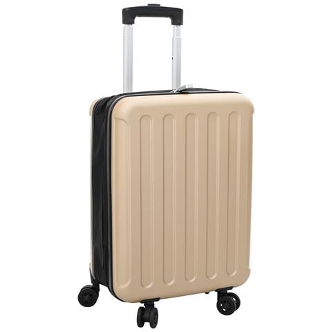 "Valigia Pieghevole Scocca Rigida 20"" Champagne 34x23x55.5 cm ABS" - Foto 1