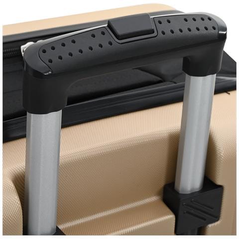 "Valigia Pieghevole Scocca Rigida 20"" Champagne 34x23x55.5 cm ABS" - Foto 9