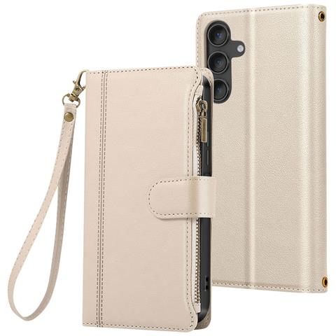 Custodia Folio Per Samsung Galaxy S24 / S25 Con Cerniera E Tracolla Rimovibile - Foto 1