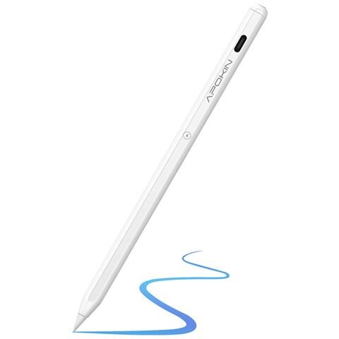 Stilo Bluetooth Per Ipad Pro Fissaggio Magnetico Con Porta Usb C Autonomia 9h, Bianco - Foto 1