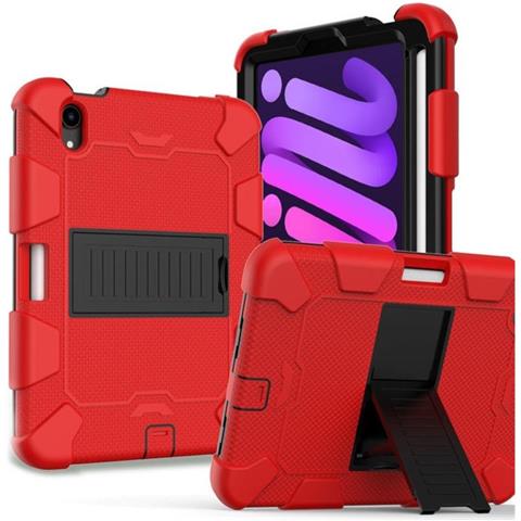 Custodia Per Ipad Mini 6 8.3"" Con Supporto E Tracolla Rossa - Foto 1