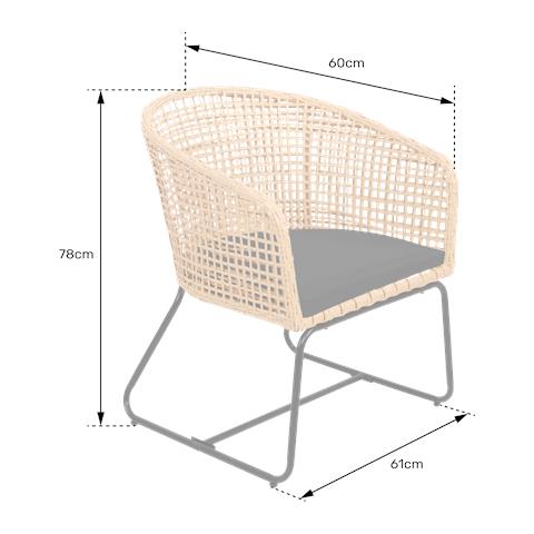 Set Di 2 Poltrone In Rattan Sintetico Con Cuscini Rina - Foto 2