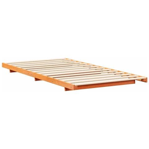 Struttura letto a terra Cera marrone 100 x 210 cm - Foto 1