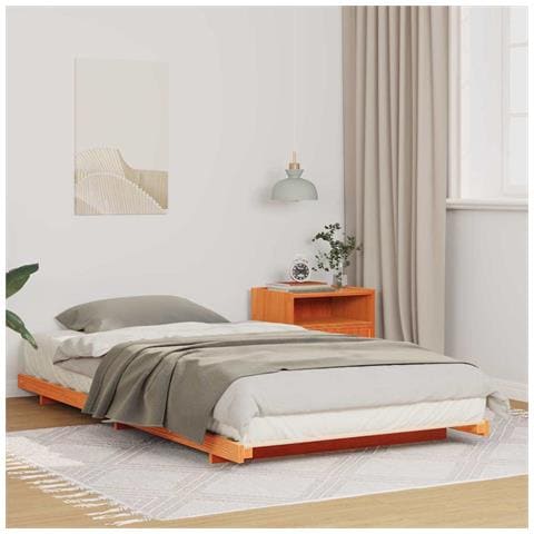 Struttura letto a terra Cera marrone 100 x 210 cm - Foto 2