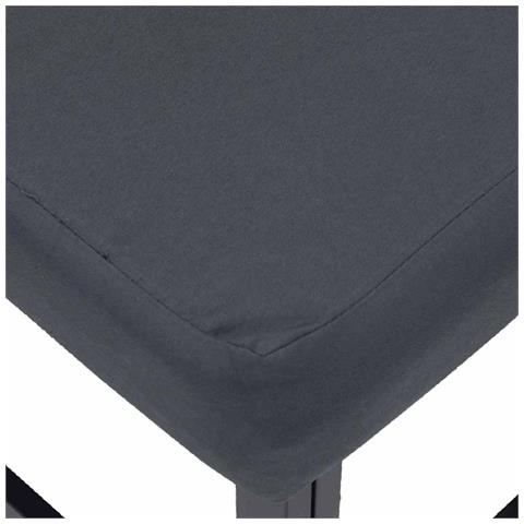 Set Divano da Giardino con cuscino 6 pcs Nero Alluminio - Foto 9