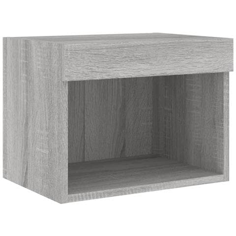 Mobili TV a Muro con LED 5pz Grigio Sonoma in Legno Multistrato - Foto 9