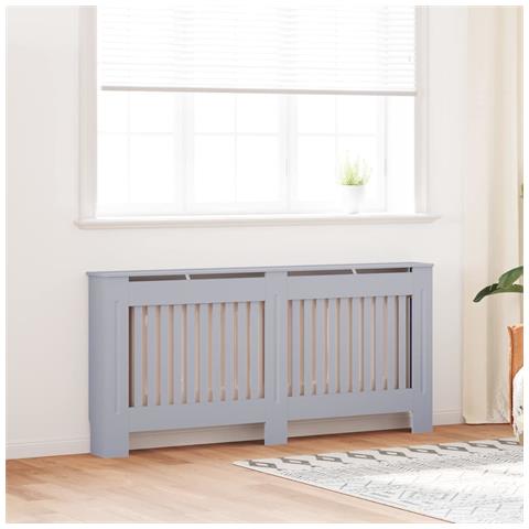 Copertura per radiatori 2 pcs Grigio 172 x 19 x 81.5 cm - Foto 2