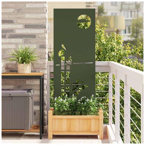 Pannello Decorativo da Giardino Oliver verde 50 x 140 cm - Foto 2