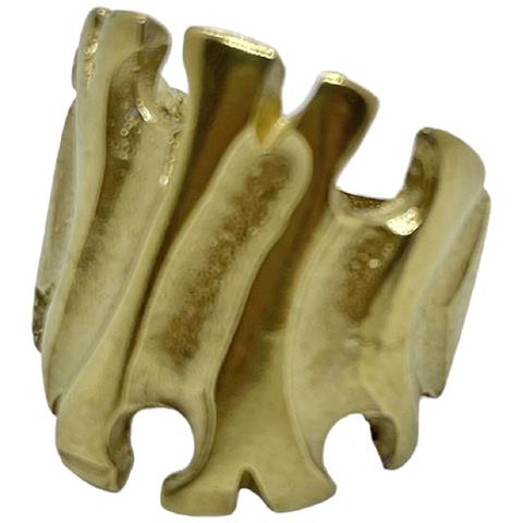 Anello Con Radice Placcato Oro - Foto 2