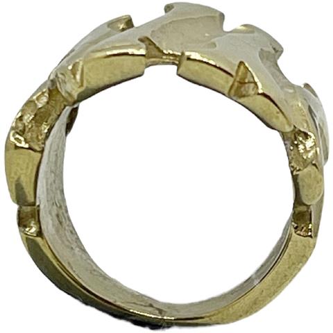 Anello Con Radice Placcato Oro - Foto 6