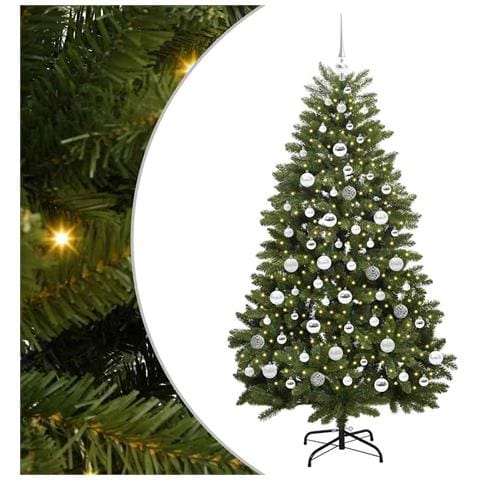 Albero di Natale artificiale Verde 180 cm PVC e Metallo - Foto 1