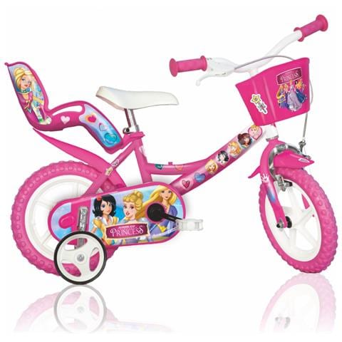 Sch Princess 12'' - Bicicletta Per Bambine (3-5 Anni), Ruote 12'', Telaio Acciaio, Con Accessori - Colore Rosa - Foto 1