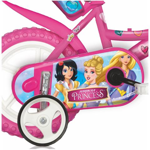 Sch Princess 12'' - Bicicletta Per Bambine (3-5 Anni), Ruote 12'', Telaio Acciaio, Con Accessori - Colore Rosa - Foto 2