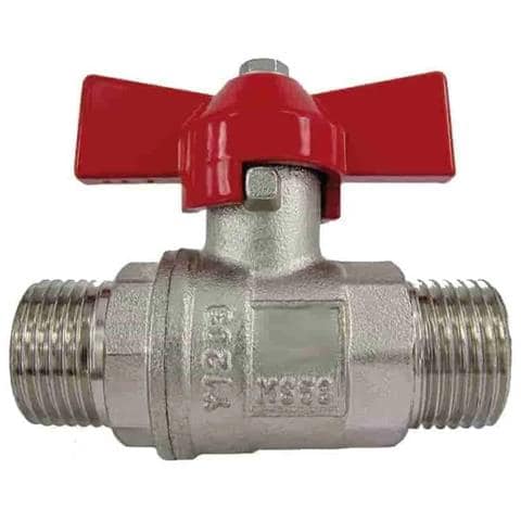 Valvola A Sfera 3/4 Ottone Con Maniglia A Farfalla Agxag - Foto 1