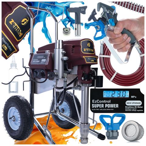 Agitatore Verniciatore Zenthril Boa X - 3500w, 20mpa, 0,039"", 6l /min | Tecnologia Spray Idrodinamica | Uso Professionale - Foto 1