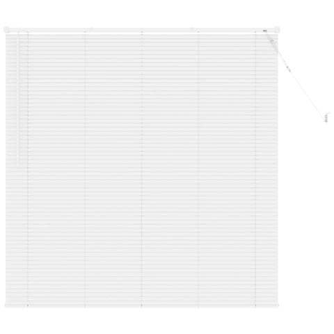 Tenda Veneziana Regolabile Bianco 150 x 130 cm PVC - Foto 1