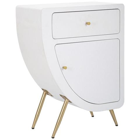 Comodino Vkh16-bianco-mdf-60x32x79 Cm - Foto 1