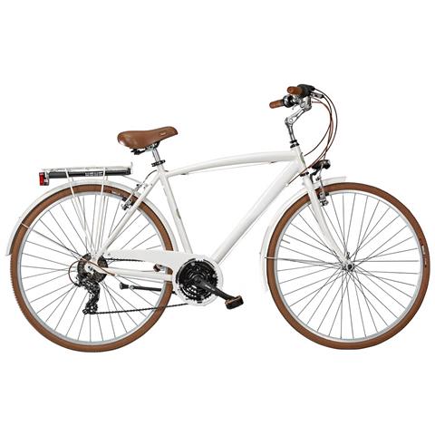Bici Uomo Telaio Alluminio Linea Vintage Misura 28 Bicicletta Cambio 21v City Bike Vintage Completa Accessori Dettagli Marroni - 52 Nero Opaco - Foto 3