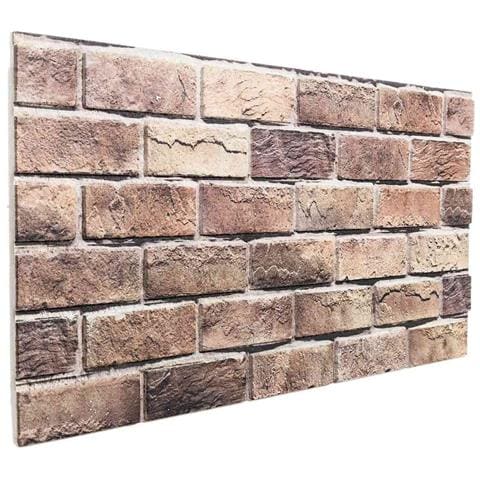 Pannelli da parete 10 pcs Marrone e Grigio 100 x 50 cm - Foto 1