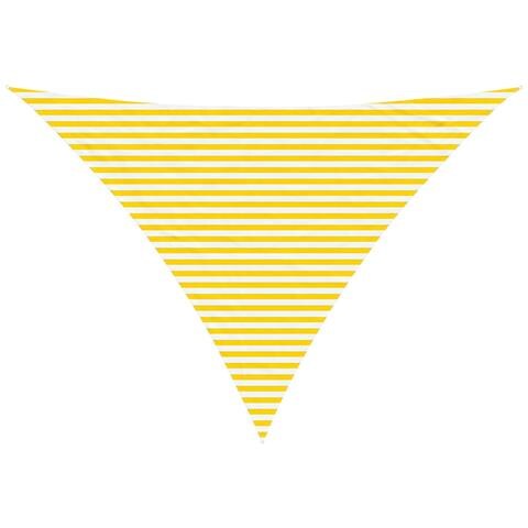 Vela da ombra solare Giallo e Bianco 5 x 5 x 6 m - Foto 1