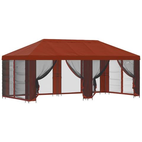 Gazebo con pareti laterali 6 x 3 m Terracotta - Foto 1