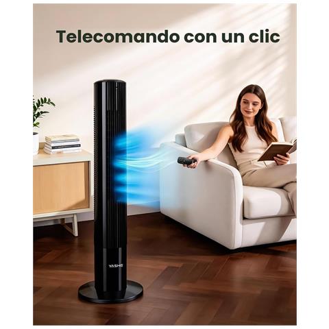 Ventilatore a torre NDTFT17RH-S. 110 cm. 50 W. telecomando - Foto 2