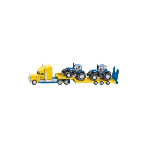 DieCast 1:87 Camion con Rimorchio con 2 Trattori New Holland 1805 - Foto 1