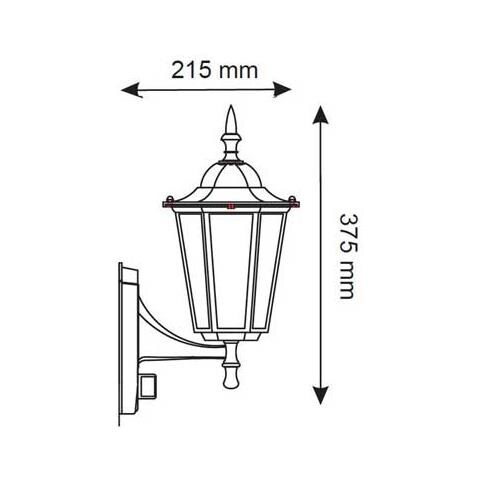 Portalampada Lanterna Facing Up Con Pir Esterno Ip44 E27 Mod. Vt-751 - Foto 2