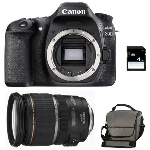 Eos 80D + 17-55 Is Usm + Borsa + 4Gb Sd - Foto 1