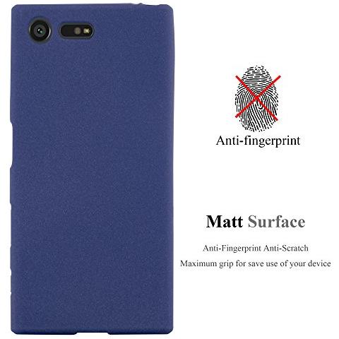 Custodia Compatibile Con Sony Xperia X Compact In Frost Blu Scuro - Coperchio Protettivo In Silicone Tpu Flessibile - Foto 2