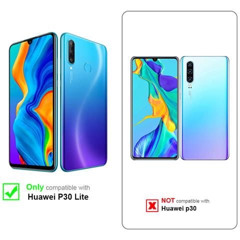 Custodia Compatibile Con Huawei P30 Lite In Rosso Mela - Coperchio Protettivo In Design Flip Con Chiusura Magnetica - Foto 11