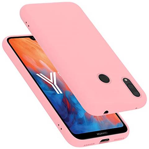 Custodia Compatibile Con Huawei Y7 2019 / Y7 Prime 2019 In Liquid Rosa - Coperchio Protettivo In Silicone Tpu Flessibile - Foto 1