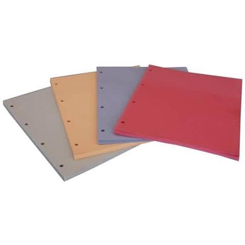 Divisori In Cartoncino Manilla Con Fori 23x30 Cm Rosso Conf. Da 100 Pezzi - Dm04ro C / fori - Foto 1