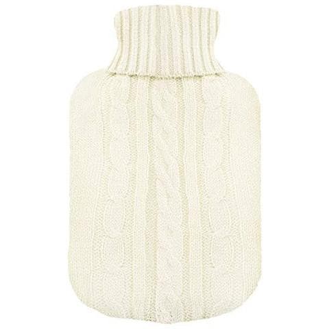 Copertura A Maglia Per La Bottiglia Di Acqua Calda - Beige Lavorato A Maglia Insulator - Solo Cover (borsa Dellacqua Calda Non Incluso)  - Foto 1