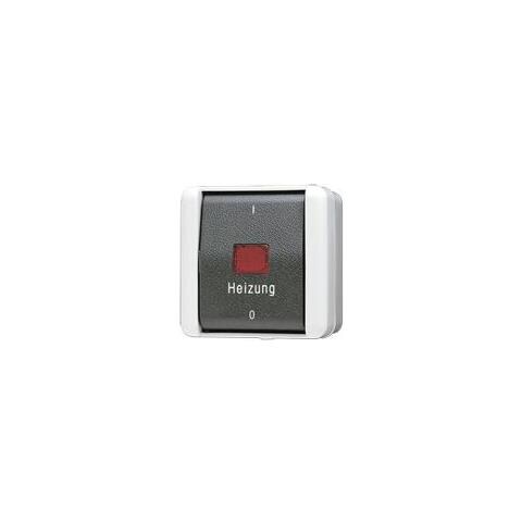 Jung 803hw Ap / wg Heizung Notschalter 0 I Aus 3polig 16ax 400vac Wg800 (803hw)  - Foto 1