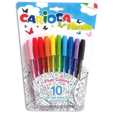 Carioca Penne Fiorella Fluo 10pz 42775 - Foto 1