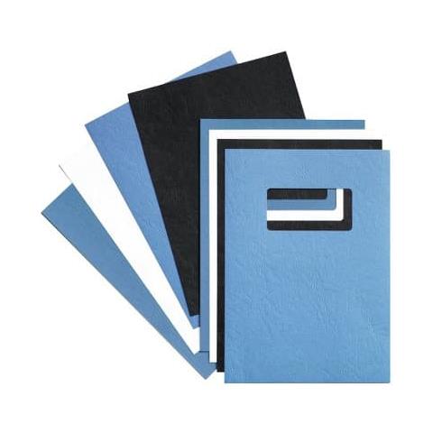 Copertine rilegatura LeatherGrain 25 finestrella bianche (50) , Bianco, A4, 21 cm, 29,8 cm, 1,3 cm - Foto 2