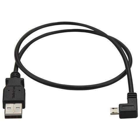 Cavo Micro-USB da Ricarica e Sincronizzazione angolato sinistra per Smartphone e Tablet da 0,5m - Foto 2